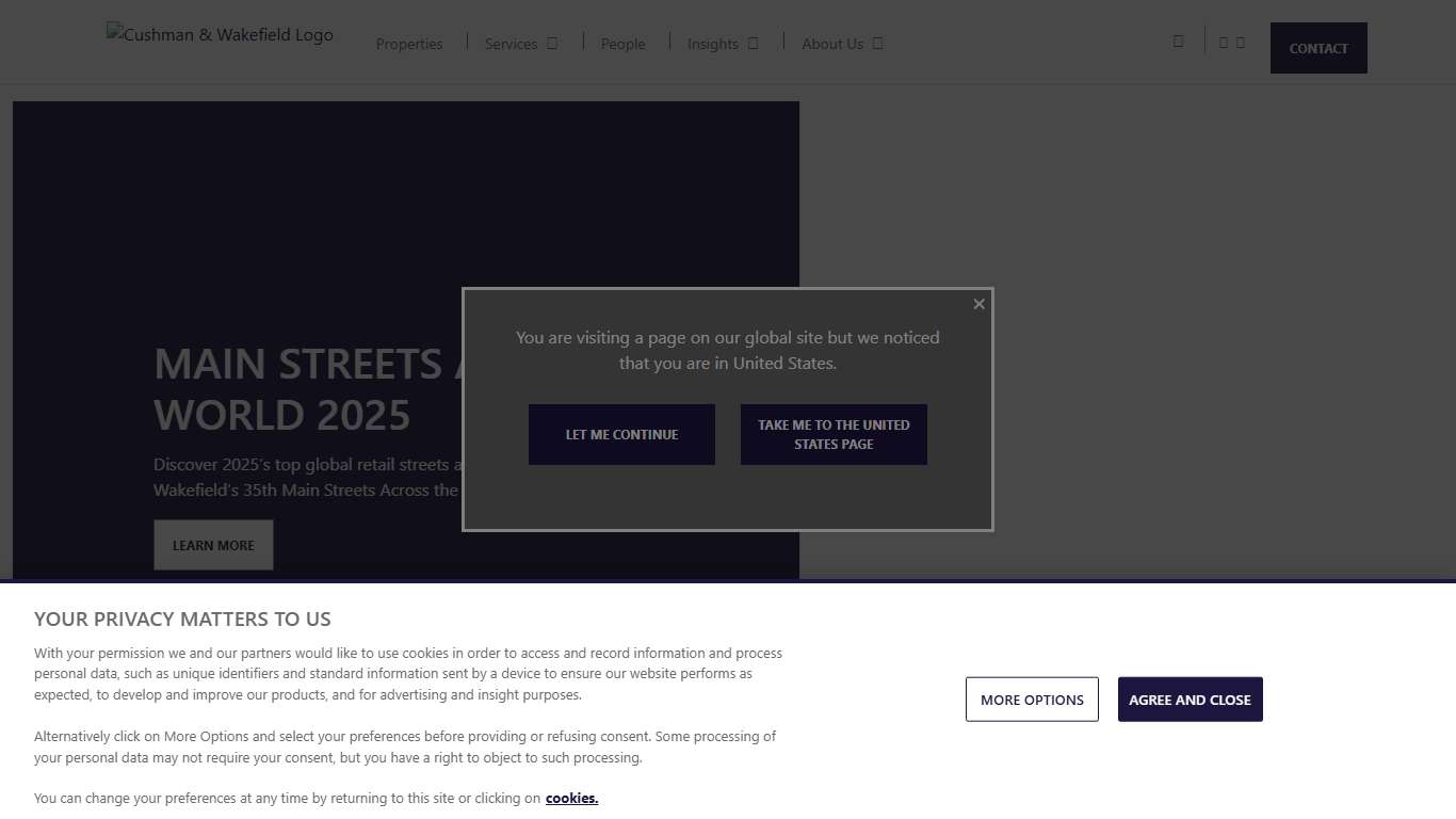 Cushman & Wakefield Commercial Real Estate Brokers & Services Cushman & Wakefield