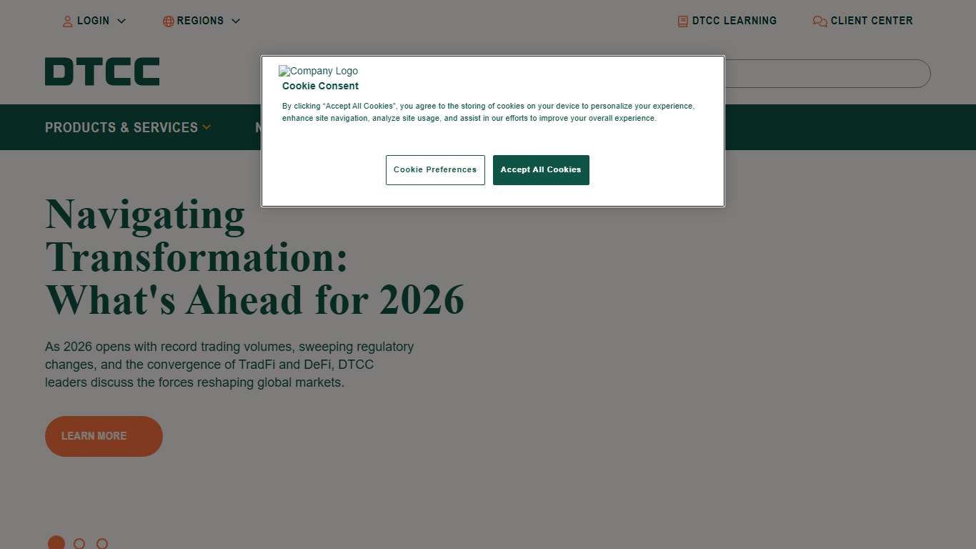 DTCC Financial Market Infrastructure; Post-Trade Services Provider